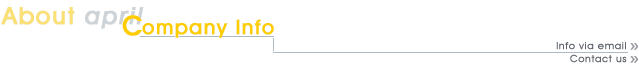 About April - Company info