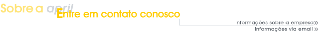 Sobre a April - Entre em contato conosco
