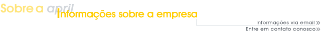 Sobre a April - Informaes sobre a empresa