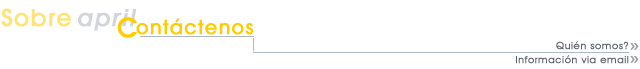 Sobre April - Cont�ctenos